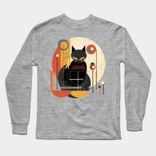 Mid century cat Long Sleeve T-Shirt